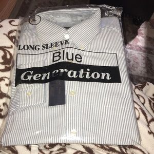 long sleeve striped button up shirt